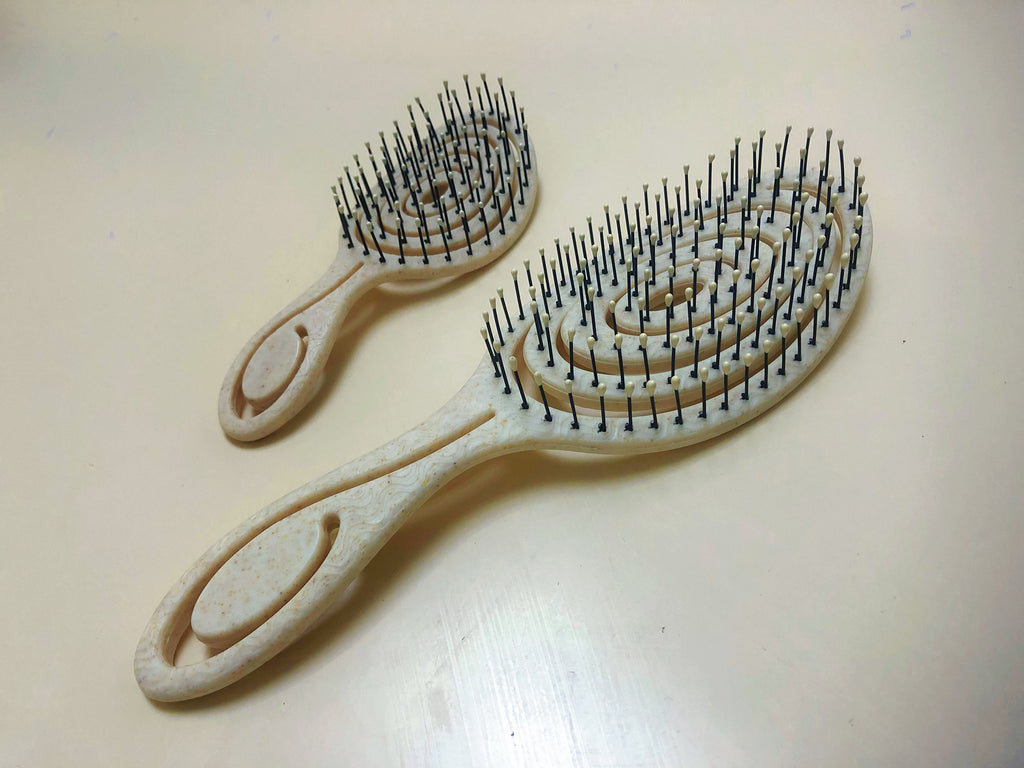 Eco-Friendly Hair Brush Set ( Large + Mini )- Free Shipping Detangling Hair Brush for Home & Travel - Buy One Get One Free