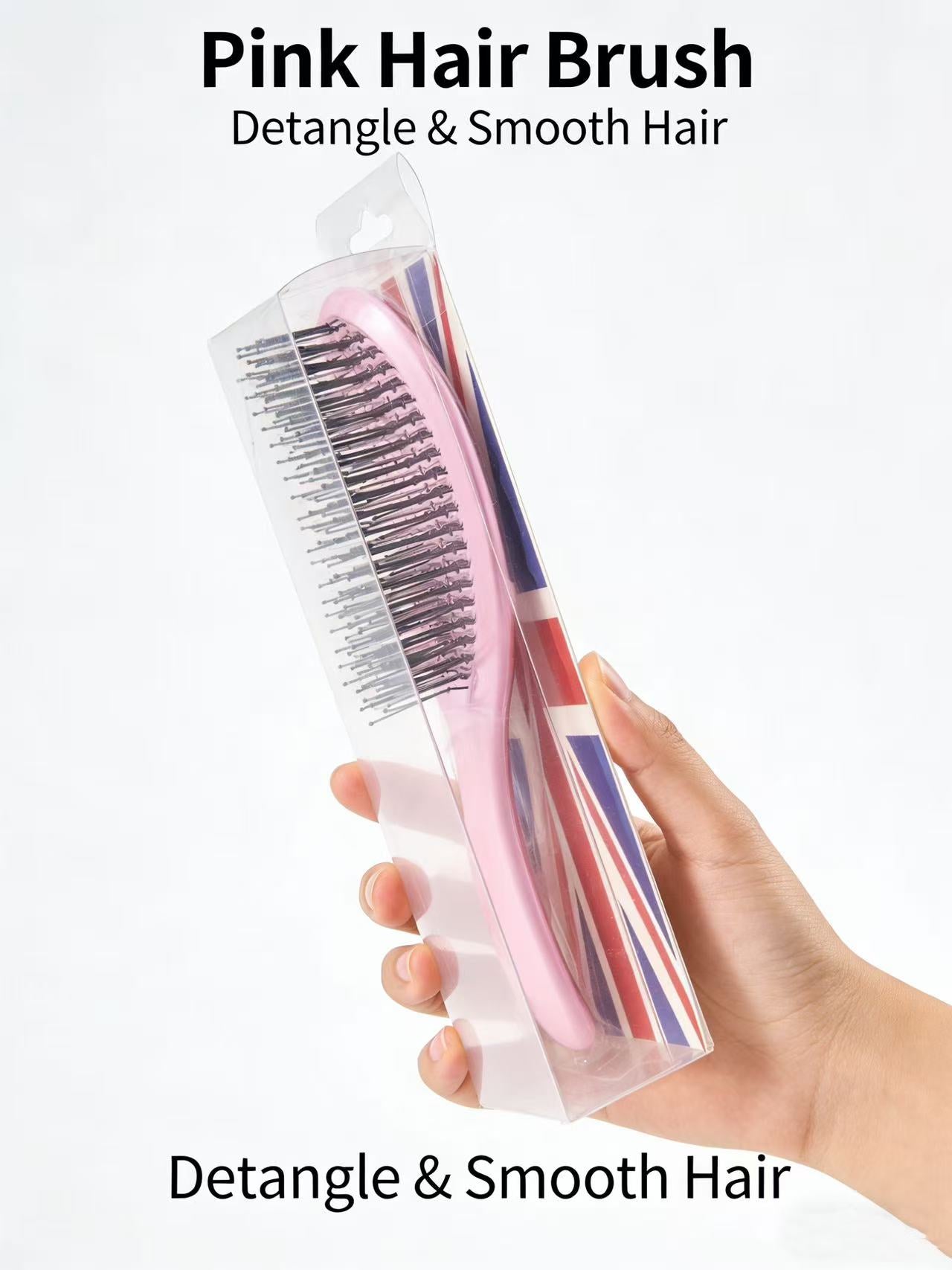 Glossy Anti-Static Hair Brush | Gentle Detangling for All Hair Types