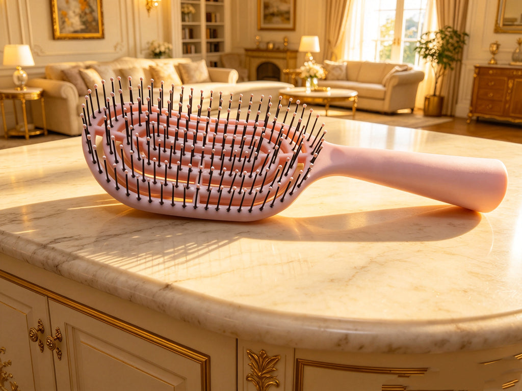 Lovy Beauty Detangling Hair Brush - Ventilated Oval Hair Brush for Curly, Straight, Thick, Long Hair, Scalp Massage, No Pulling, Wet & Dry Use